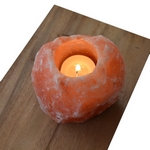 Bougeoir en Cristal de Sel Himalaya Rock 500g