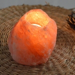 Bougeoir en Cristal de Sel Himalaya Rock 500g