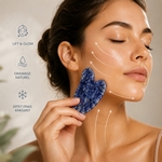 1 Gua Sha en Sodalite Bleue + Housse