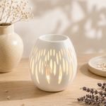 Brûle parfum Série Céramy <br /> Ovali Blanc