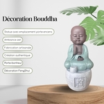 Statue bouddha Porte encens PERSEVERANCE