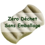 Zéro Déchet Eponge KONJAC<br />XL Corps à l'Argile Verte 