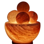 Lampe avec 4 boules de massage en Sel d'Himalaya