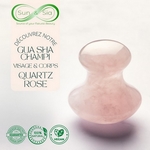 11 Champi GuaSha en Quartz rose<br/>+ 1 offert