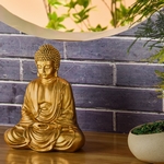 Statue Bouddha Méditation Or