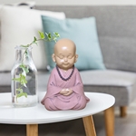 Statuette Bouddha Bébé Rose en Prière