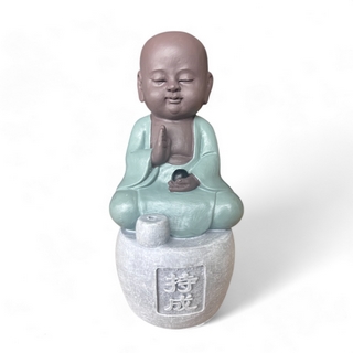 Statue bouddha Porte encens PERSEVERANCE