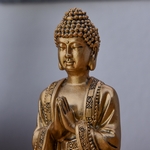 Statuette Bouddha Dorée Méditation 3