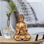 Statuette Bouddha Dorée Méditation 3