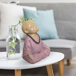Statuette Bouddha<br/> Bébé Rose en méditation