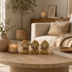 Lot de 3 Ganesh Jaune