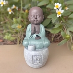 Statue bouddha Porte encens PERSEVERANCE