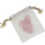 1 Gua Sha en Quartz Rose + Housse