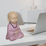 Statuette Bouddha Bébé Rose en Prière