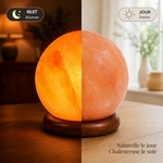 Lampe Moon en Cristal de Sel d'Himalaya 