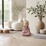 Statuette Bouddha Bébé Rose en Prière