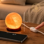 Lampe USB  en Cristal de Sel d'Himalaya Sphère