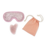 Kit Masque Yeux ThermoConfort et GuaSha Quartz Rose + Housse