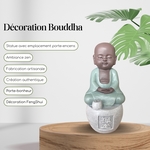 Statue bouddha Porte encens DHYANA