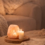 Bougeoir en Cristal de Sel Himalaya Rock 1kg