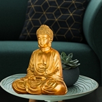 Statue Bouddha Méditation Or