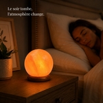 Lampe Moon en Cristal de Sel d'Himalaya 