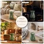 Brûle parfum Série Céramy <br /> Corta Vert