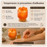 Lampe avec 4 boules de massage en Sel d'Himalaya
