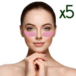 Pack 5 Masques Konjac Contour des Yeux à la Rose