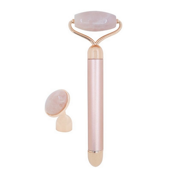 Masseur Électrique Facial - Quartz Rose