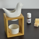 Brûle parfum Série Naturéa - Birdy Blanc
