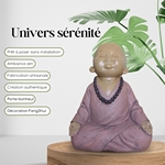 Statuette Bouddha<br/> Bébé Rose en méditation