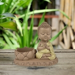 Statue Bougeoir Bouddha en Méditation