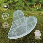 1 Gua Sha en Cristal de Roche + Housse