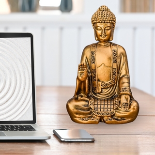 Statue Bodhi Or - H 19cm