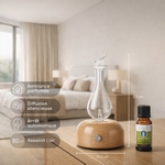 Diffuseur d'huiles essentielles avec Fonction Minuterie - AURORA