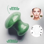 11 Champi Gua Sha en Jade Vert + 1 Offert