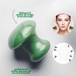 11 Champi Gua Sha en Jade Vert + 1 Offert