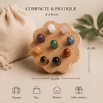 Brosse en fleur 9 points à Cuir Chevelu