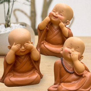 Trio de statues de Bonzes mythiques