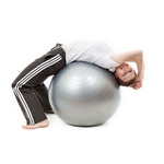 Ballon de Yoga / Fitness Taille S 55 cm Gris