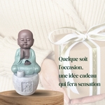 Statue bouddha Porte encens PERSEVERANCE
