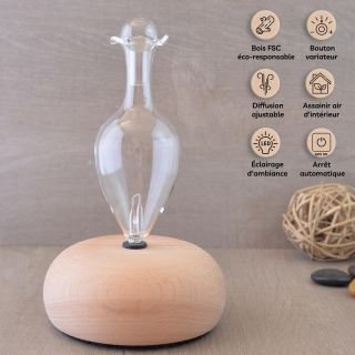 Diffuseur d'huiles essentielles avec Fonction Minuterie - BAO-M