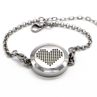 Bracelet d'Aromathérapie<br />Cœur Pixel