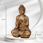 Statuette Bouddha Dorée Méditation 3