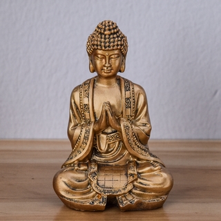 Statuette Bouddha Dorée Méditation 3