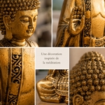Statue Bodhi Or - H 19cm