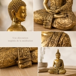 Statue Bouddha Doré Sanci