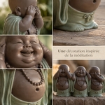 Statue 3 Bouddhas Rieur SR3