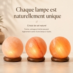 Lampe Moon en Cristal de Sel d'Himalaya 